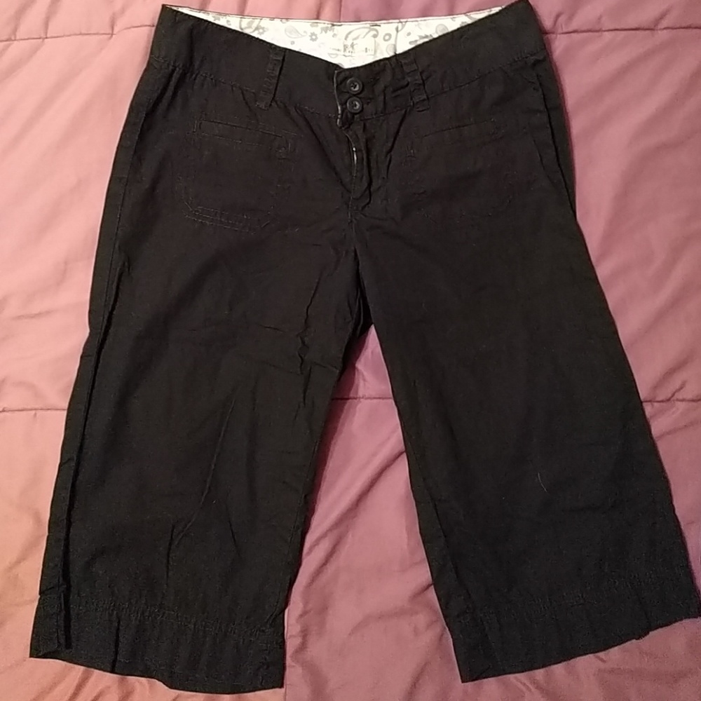 Black bermuda shorts